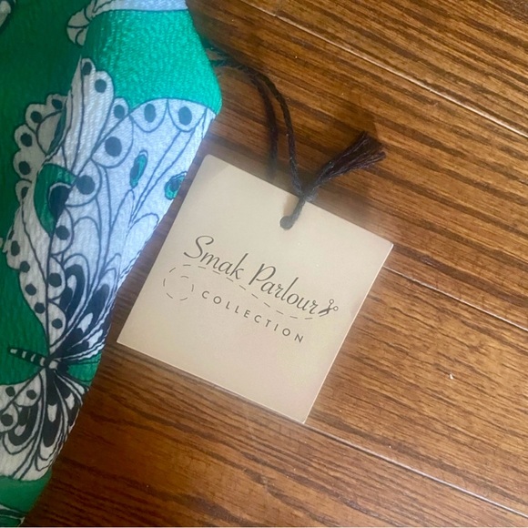 Emerald Green Butterfly Wide-Leg Jumpsuit - Picture 8 of 8